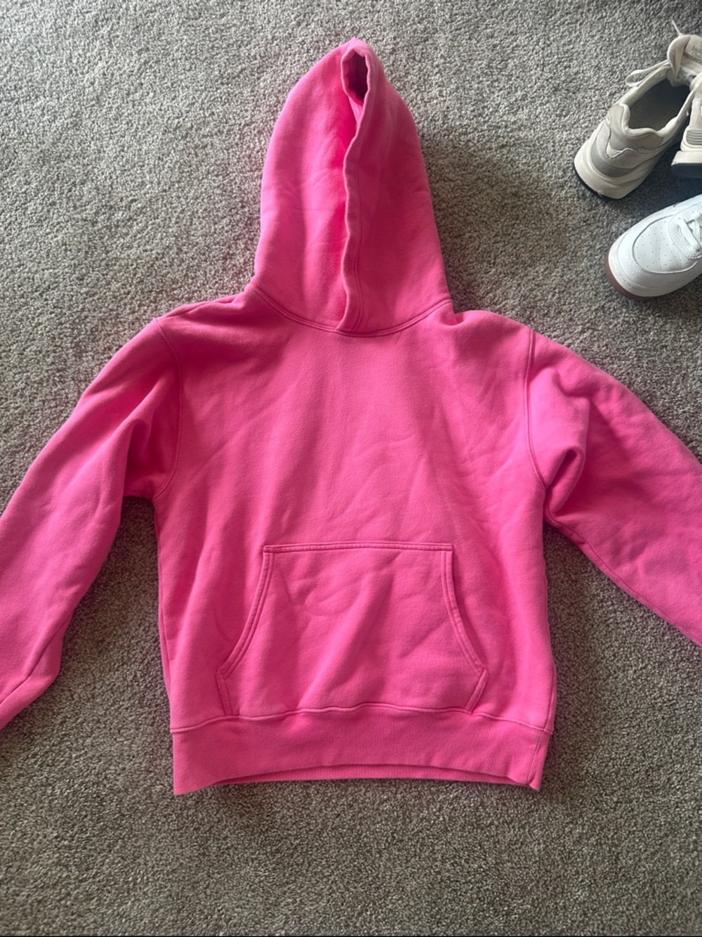 TNA Cozy Pullover Hoodie in Hot Pink